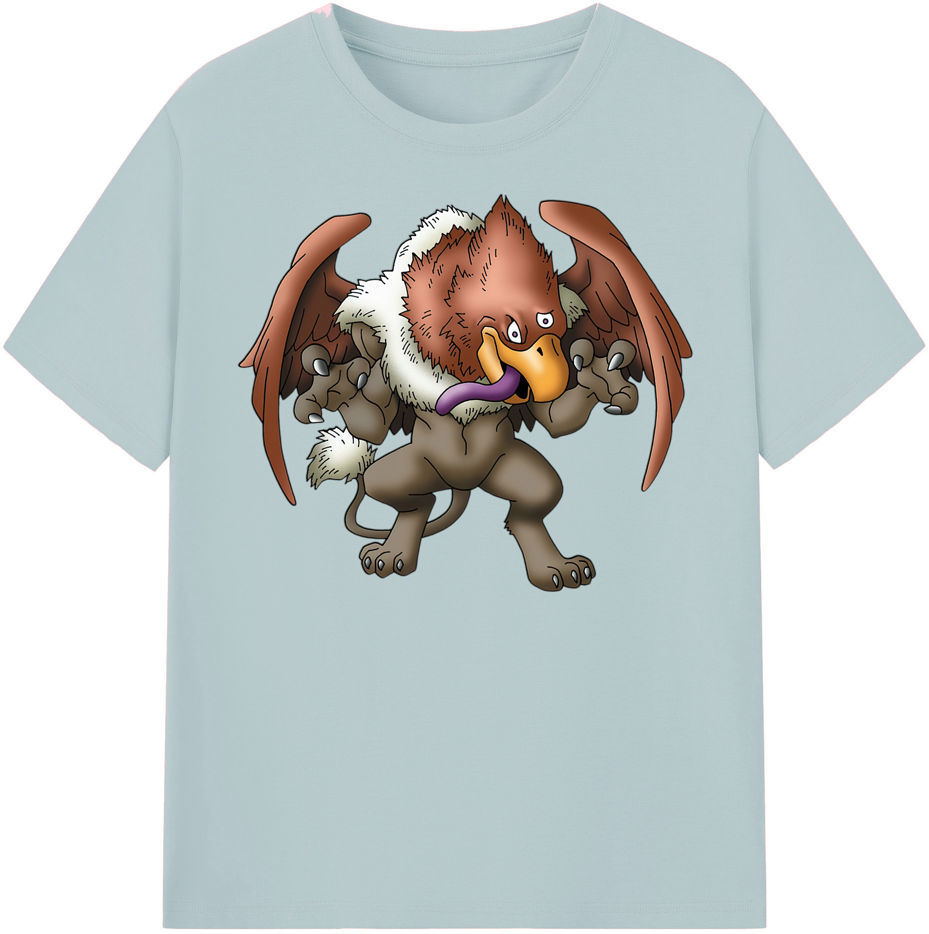 （画像用） ドラゴンクエスト Doragon Kuesuto Dragon Quest 綿100％半袖Tシャツ（フロントプリント）